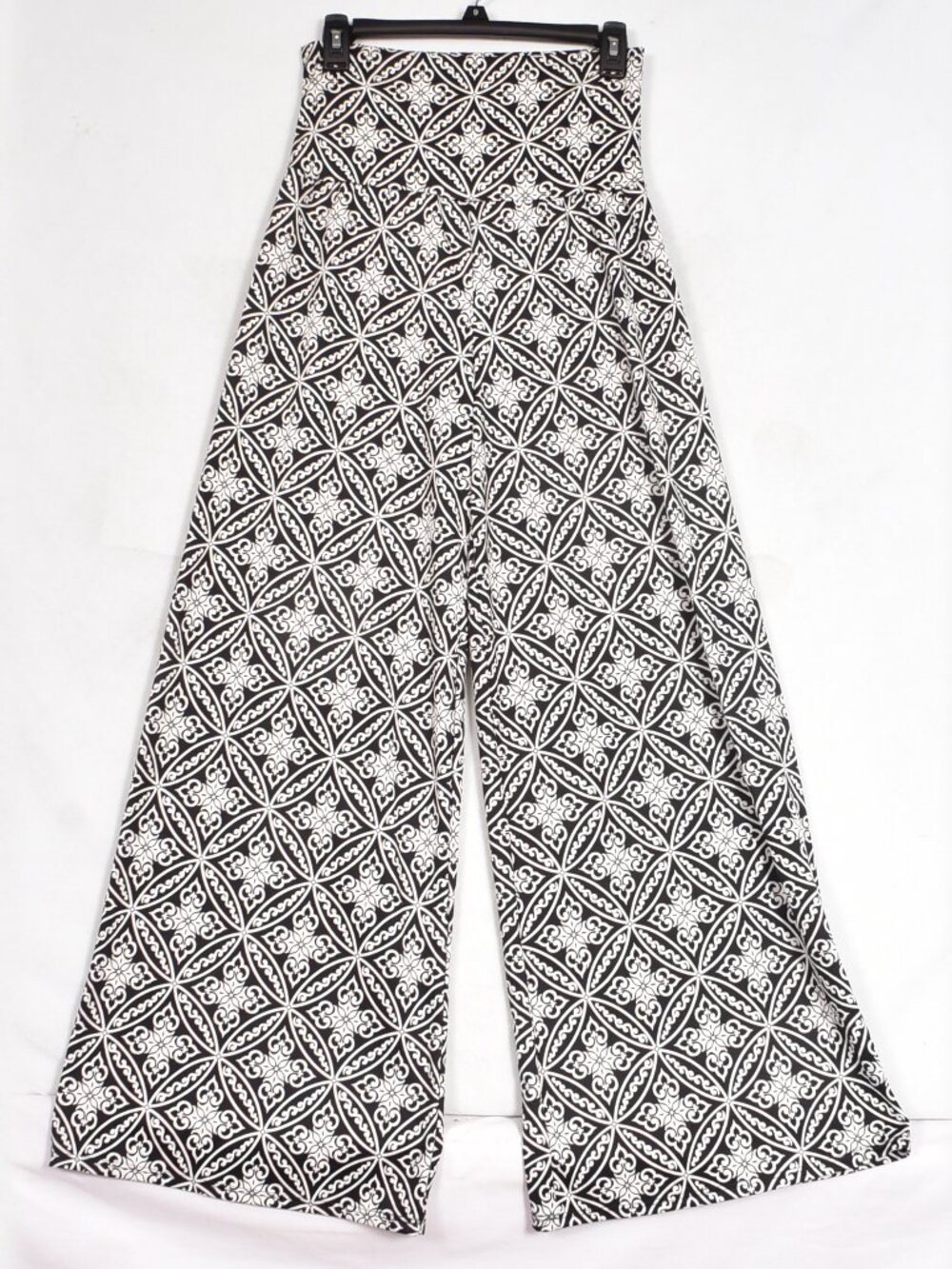 VAMP Women's Palazzo Pants Black & White Size Medium